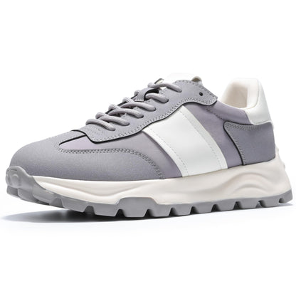 IXU Womens Sneakers 2024 Fashion Tennis Shoes for Women Lightweight Womens Shoes Walking Casual Comfortable Grey Shoes