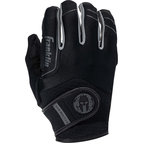 Franklin Sports Spartan Race Gloves - Mens + Womens OCR Obstacle Course Gloves - Pair - Black/Grey - Adult Extra Extra Large - Multi Sport