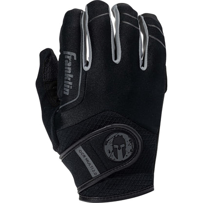 Franklin Sports Spartan Race Gloves - Mens + Womens OCR Obstacle Course Gloves - Pair - Black/Grey - Adult Extra Extra Large - Multi Sport